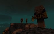 A piglin brute looms over the player. (Image via Mojang).